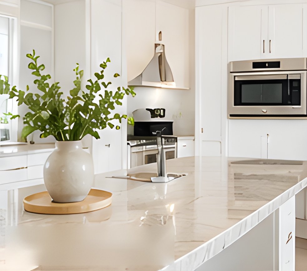Spotless kitchen ready for guests